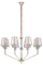 Люстра подвесная NewRgy 8669/8NK NICKEL, 8×40 Вт, никелевая