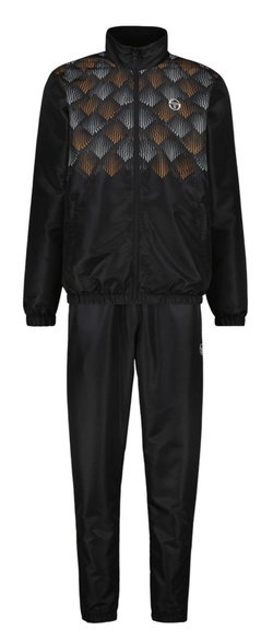 Мужской теннисный спортивный костюм Sergio Tacchini Punte - black/apricot