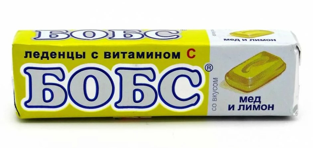 Леденцы Бобс от кашля медово-лимонные 35 г 1 шт
