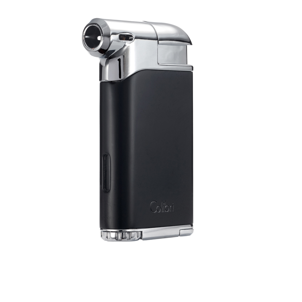 Зажигалка трубочная Colibri Pacific с тампером, матовый черный-хром