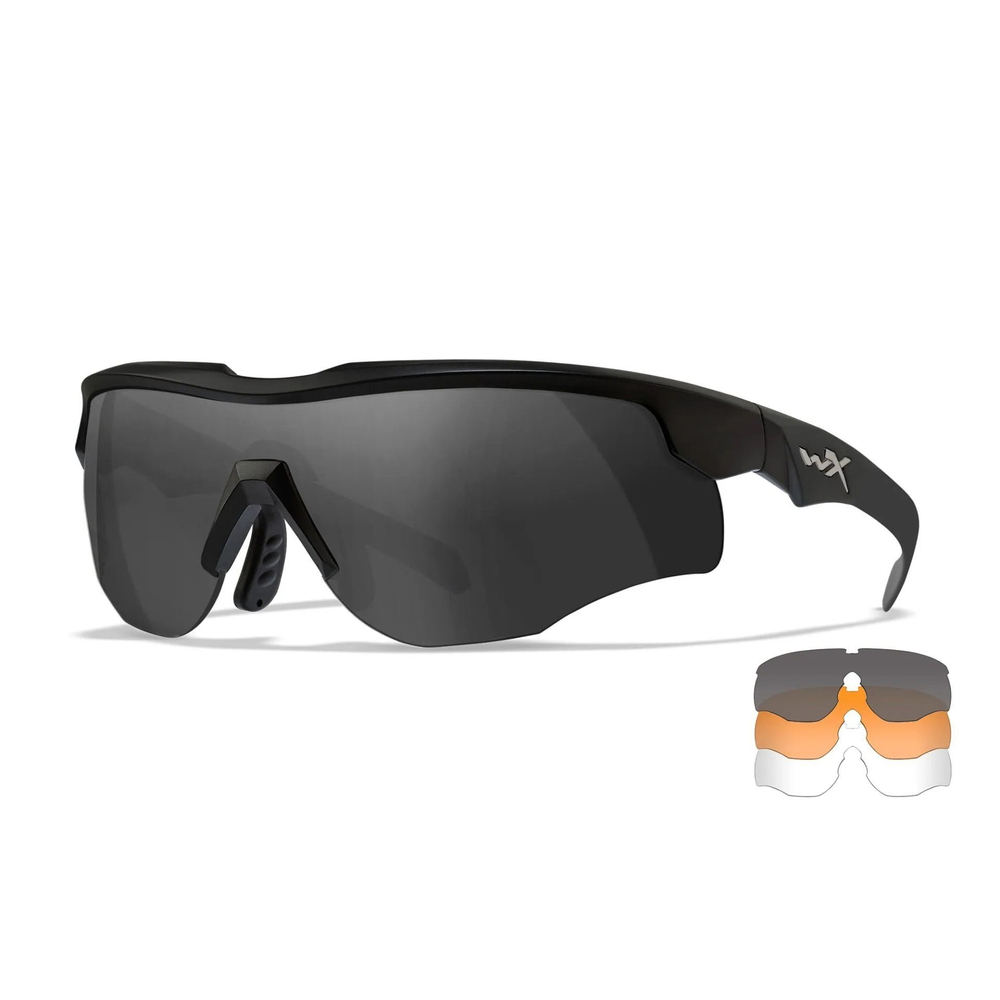 Очки солнцезащитные WILEY X Tactical sunglasses WX ROGUE COMM set 3 lenses BLACK frame
