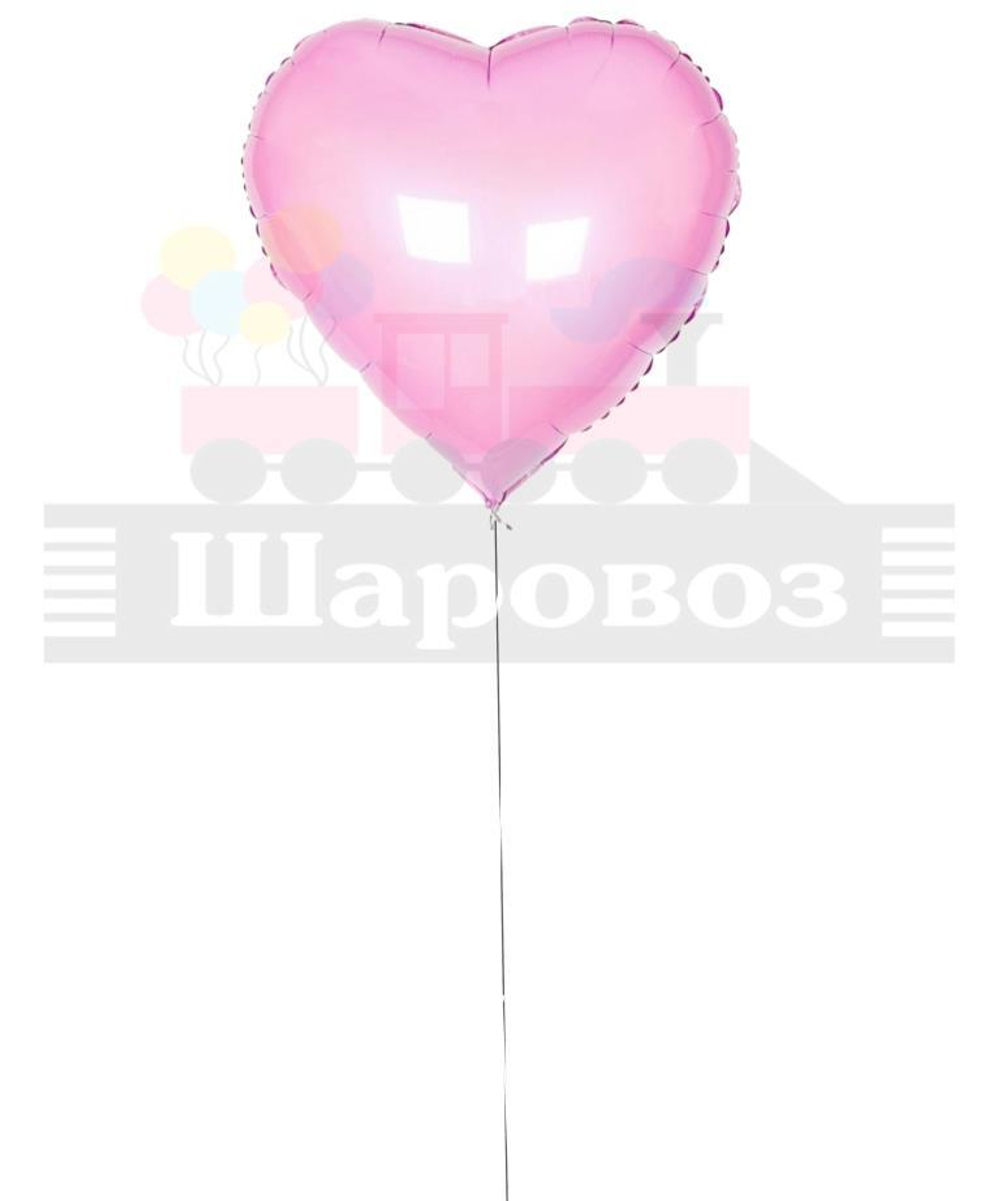 Большое сердце розовое