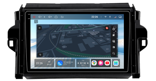 Магнитола для Toyota Fortuner 2015-2022 - Redpower 85069 PRO/PROmax ТОП звук, 2K QLED, Android 14, Быстрейшая, CarPlay, 4G SIM-слот