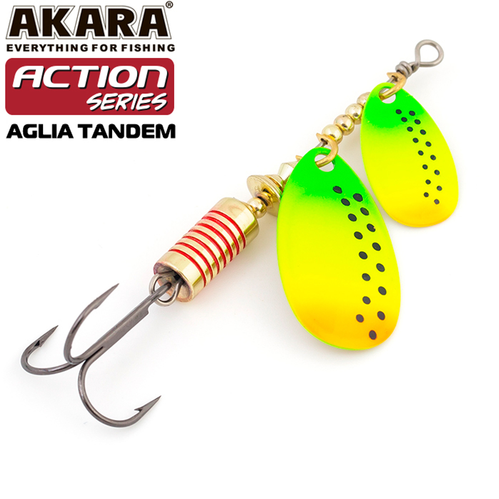 Блесна вращающаяся Akara Action Series Aglia Tandem 2/4 11 гр. 2/5 oz. A22