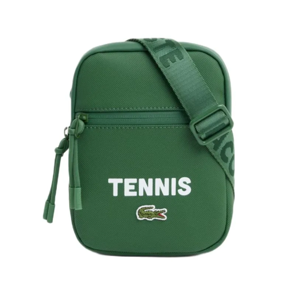 Lacoste Small Flat Petit Piqu_ Satchel - green