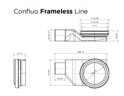 Душевой лоток Pestan Confluo Frameless Line 300 Gold