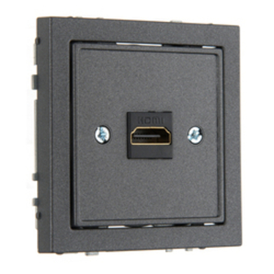 Розетка HDMI (разъемы), антрацит, Superior