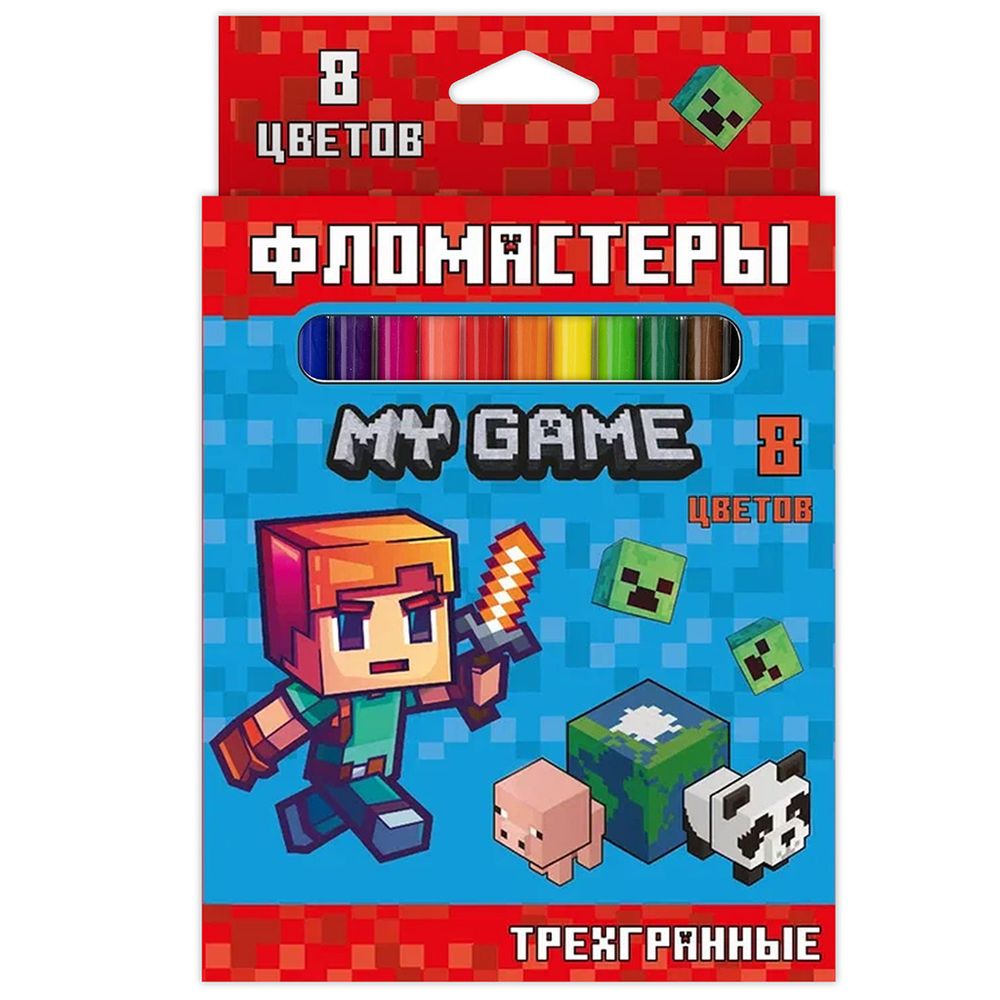 Фломастеры 8 цвета(ов) ЦЕНТРУМ Май гейм (77221)
