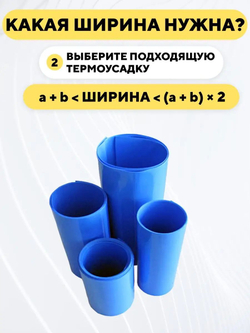 Термоусадка для аккумуляторных батарей (длина 1 метр)