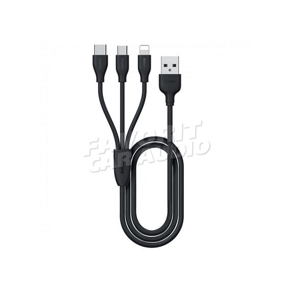 АЗУ 1USB Remax RCC217 2100mAh кабель USB чёрный