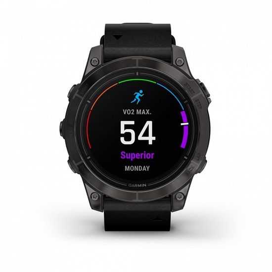 Смарт-часы Garmin EPIX Pro (Gen 2) Sapphire Edition 47 mm, Carbon Gray + black silicone watch band 010-02803-30
