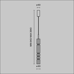 Подвесной светодиодный светильник Maytoni Ordo MOD272PL-L12B3K
