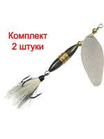Блесна вертушка Shell 18,0g, лепесток № 4, цвет 03 5 шт