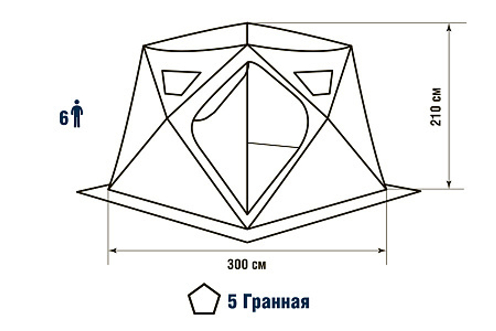 Палатка зимняя HIGASHI WINTER CAMO CHUM PRO