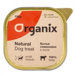 Organix Влажное лакомство для собак бычьи семенники в желе, 300гр