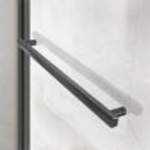 Душевая дверь Комо Софт (Como Soft) VDS-1CS120CLGM, 1200, вороненая сталь, стекло прозрачное,