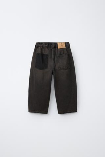 ZARA ДЖИНСЫ BARREL OVERDYE МАРРОНОВЫЕ, ТЕМНО-КОРИЧНЕВЫЙ