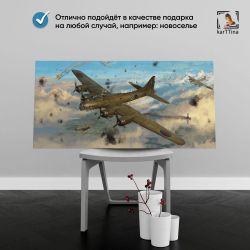 Картина на стену "BF 109 G-2" 80х40 см