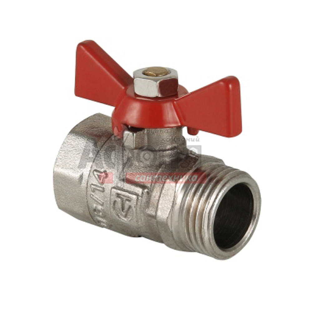 Кран шаровой VALTEC COMPACT 1/2" г/ш баб  (VT.093.N.04)