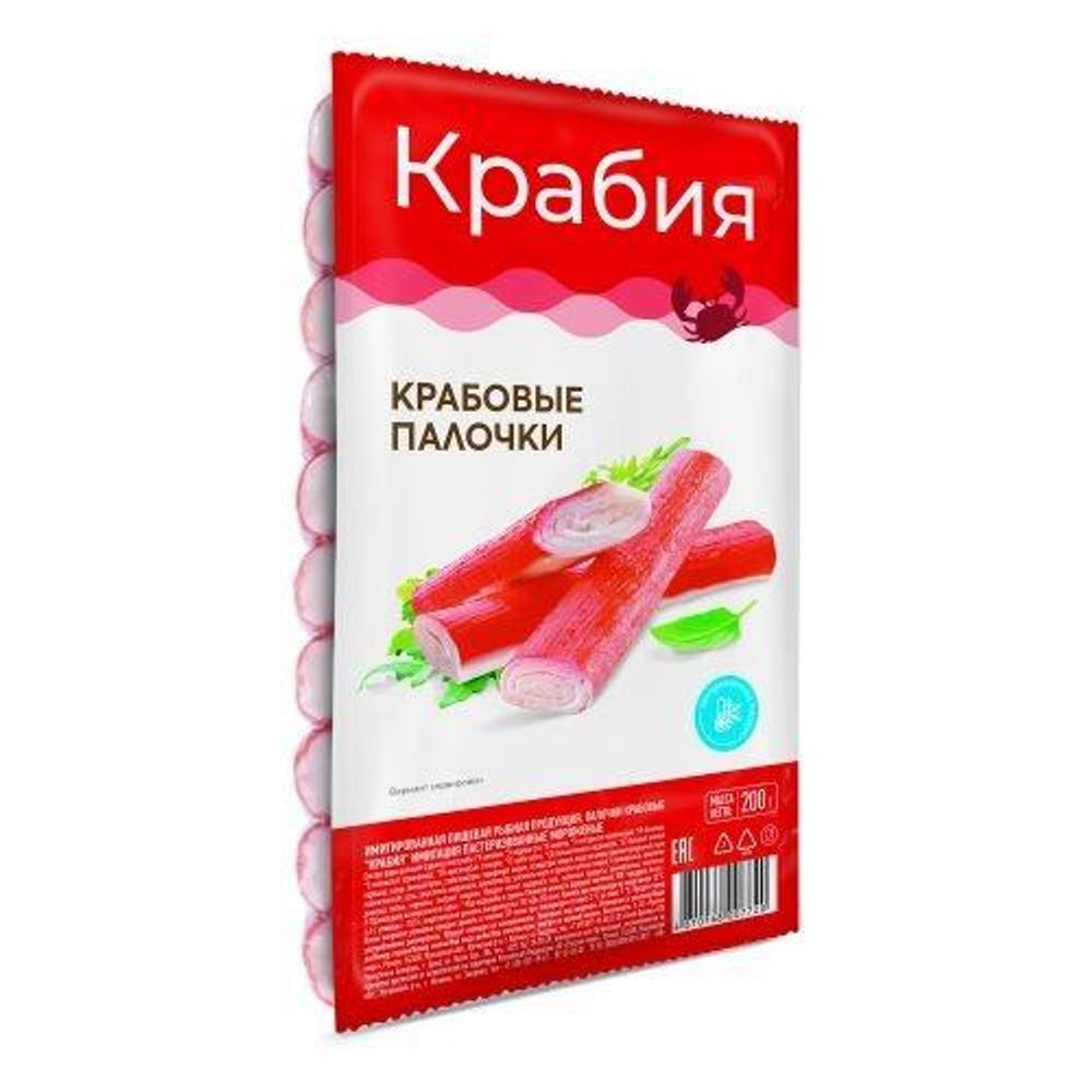 Крабовые палочки Крабия 200г, шт