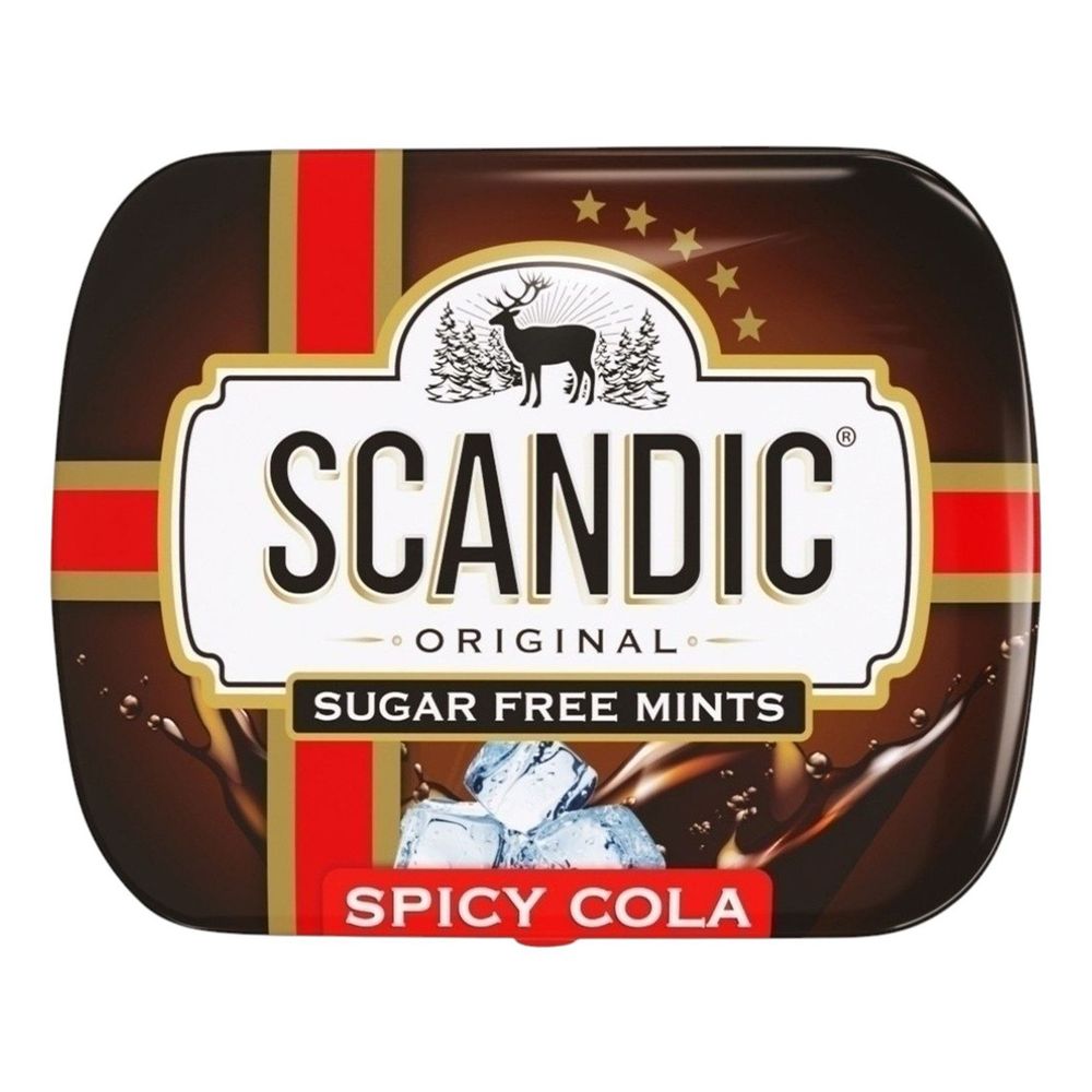 Конфеты без сахара SCANDIC кола 14гр