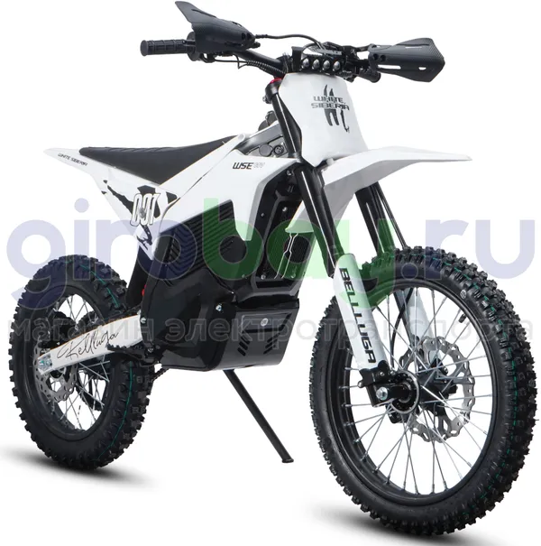 Электромотоцикл Эндуро WHITE SIBERIA BELLLUGA 001 3900W (60V/27Ah) - Белый фото №3