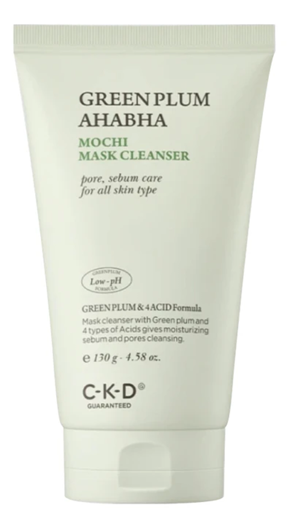 Маска для лица с экстрактом зеленой сливы CKD Green Plum AHA BHA Mochi Mask Cleanser 130 гр