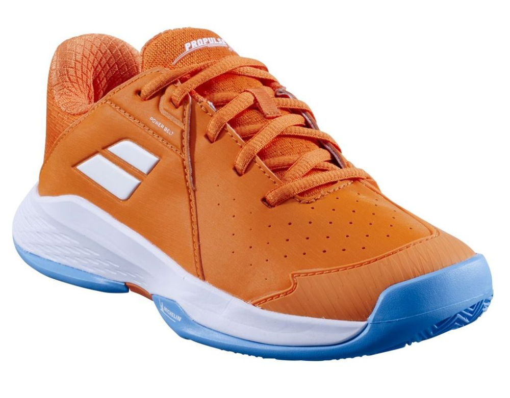 Детские теннисные кроссовки Babolat Propulse Junior 3 Clay - orange peel