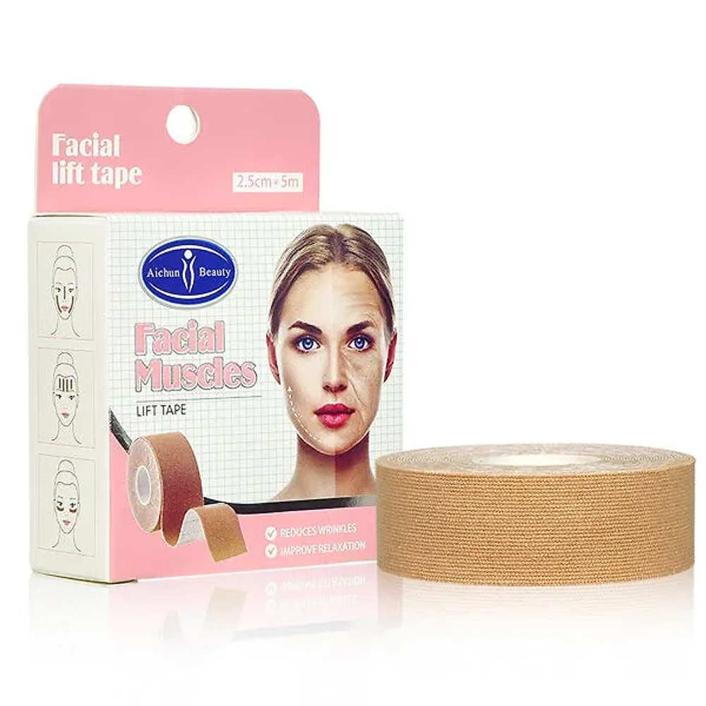 Патчи для лица Aichun Beauty Facial Muscles Lift Tape, 2.5см*5 м