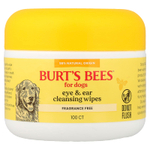 Burt's Bees, салфетки для очищения глаз и ушей, для собак, без отдушки, 100 шт.