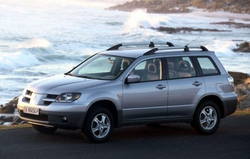 Порог Mitsubishi Outlander 2001-2008 (0,8мм)