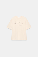 ФУТБОЛКА С КОРОТКИМИ РУКАВАМИ И НАДПИСЬЮ — ZARA