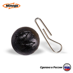 Свинец Minoga "Чебурашка", цвет графит, 12 гр.(5шт)