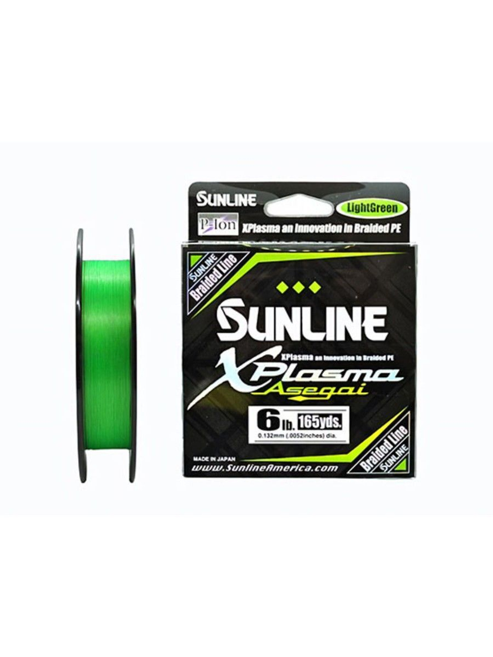 Плетеный шнур Sunline XPlasma Asegai 165YD 150m (Light Green) 6LB/#0.6