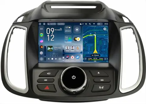 Магнитола для Ford Kuga 2 2012-2019 (без SYNC, рамка с кнопками тип 1) - Teyes CC4-PRO монитор 9.5" 2K QLED на Android 13, Быстрейшая, Snapdragon 778G, ИИ, CarPlay, DSP, 4G SIM-слот