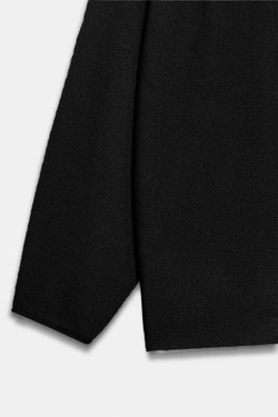 ZARA ШИРОКИЙ ВЯЗАНЫЙ СВИТЕР, ЧЕРНЫЙ