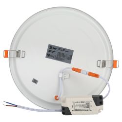 Светильник светодиодный встраиваемый Даунлайт ЭРА LED 1-18-4K Slim панель 18Вт 4000К круглый | Downlight