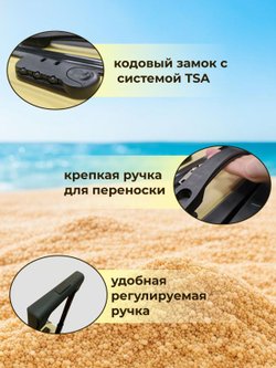 Чемодан детский желтый