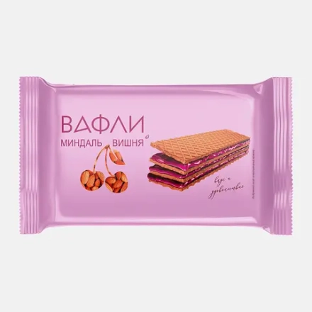 Вафли со вкусом миндаля и вишни 170г