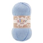 Пряжа Alize (Ализе) Bella 100 / уп.5 мот. по 100 г, 360м, 040 голубой A