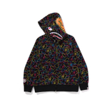 A Bathing Ape Neon Camo Shark Full Zip Худи
