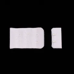 Застежка с крючками белая 2 ряда, 33*55 мм