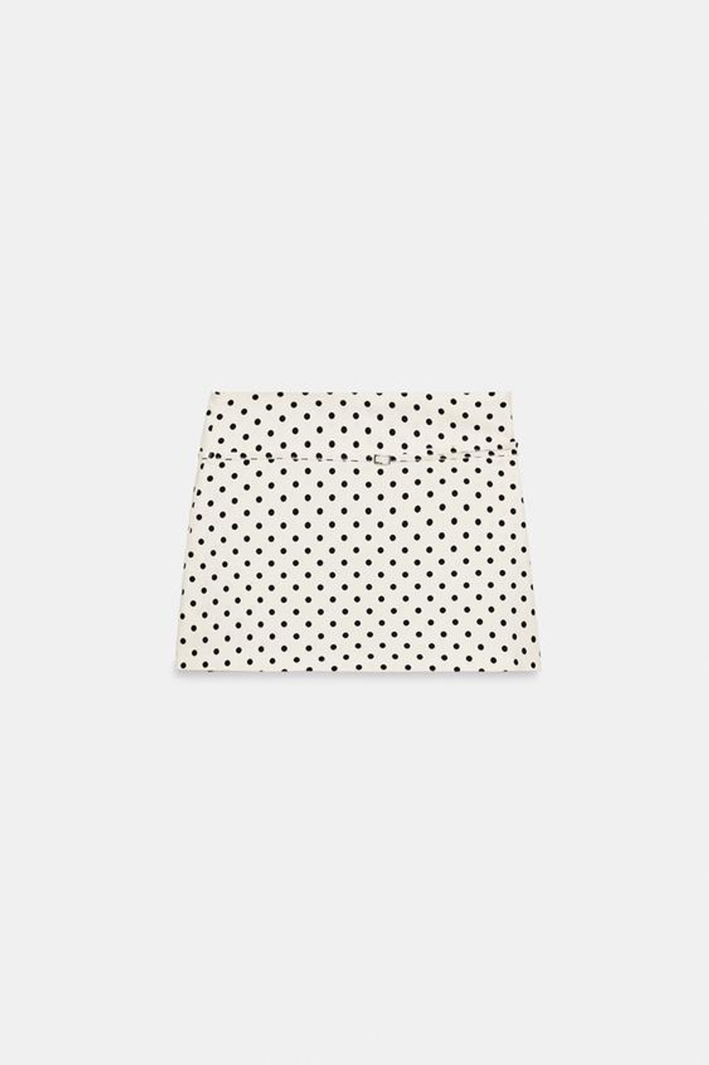 ZARA ЮБКА-ШОРТЫ С РЕМНЕМ, БЕЛЫЙ/ЧЕРНЫЙ