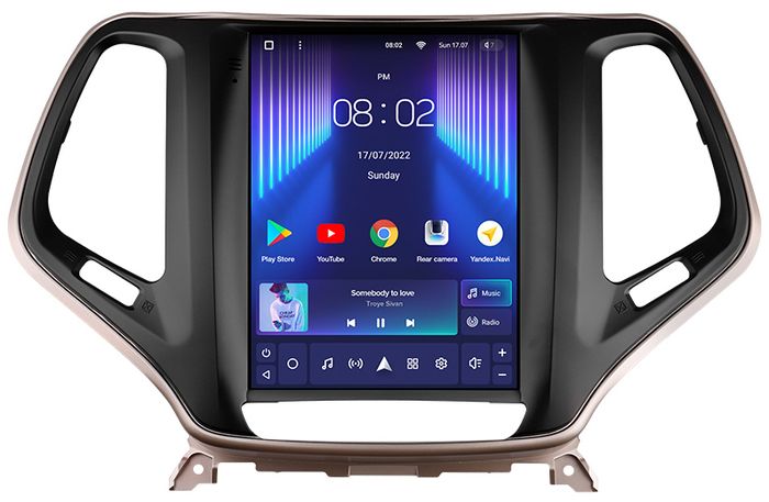 Магнитола для Jeep Cherokee 2014-2023 - Teyes TPRO 2 монитор 9.7" QLED в стиле "Тесла" на Android 10, Быстрая, 4G SIM-слот