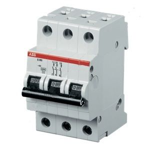 Выключатель автоматический  STOS203 В6  ABB  3P. 6A. В. 6кА  (2CDS253001R0065)