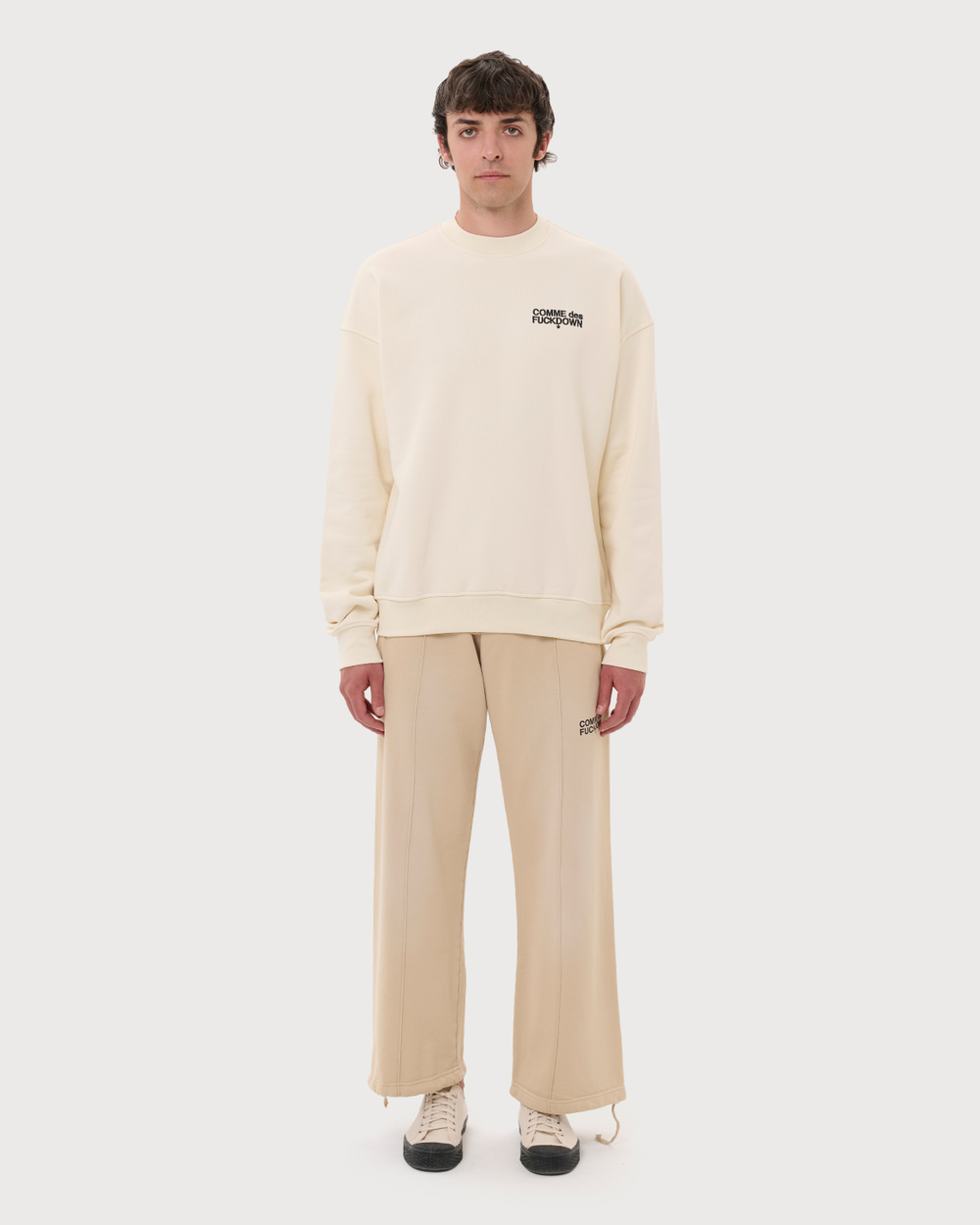 COMME DES FUCKDOWN СВИТШОТ БЕЛЫЙ