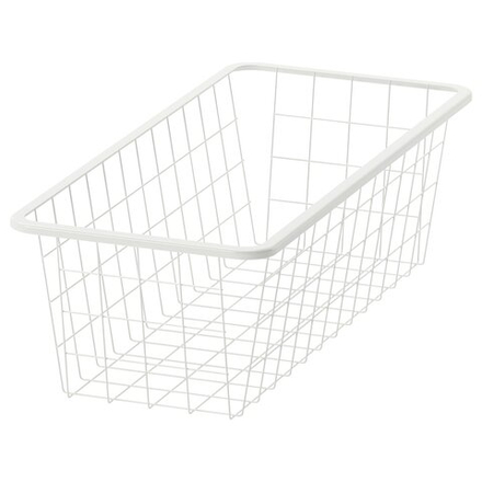 IKEA JONAXEL  (ИКЕА ЙОНАКСЕЛ)  -  Проволочная корзина - белая 25x51x15 см