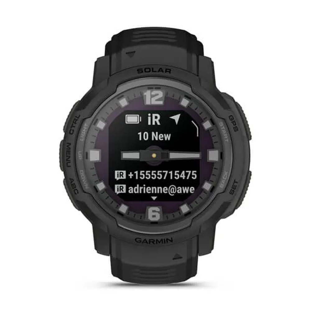 Умные часы Garmin Instinct Crossover Solar Tactical Edition 45 мм черный
