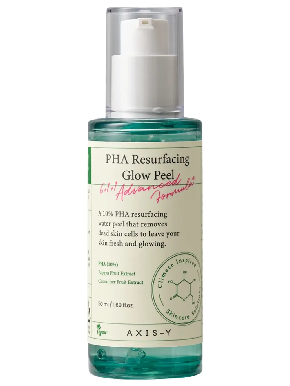Axis-y Деликатный пилинг-гель с 10% PHA-кислоты PHA Resurfacing Glow Peel 50 мл