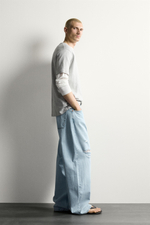 ДЖИНСЫ BARREL FIT С РАЗРЕЗАМИ — ZARA
